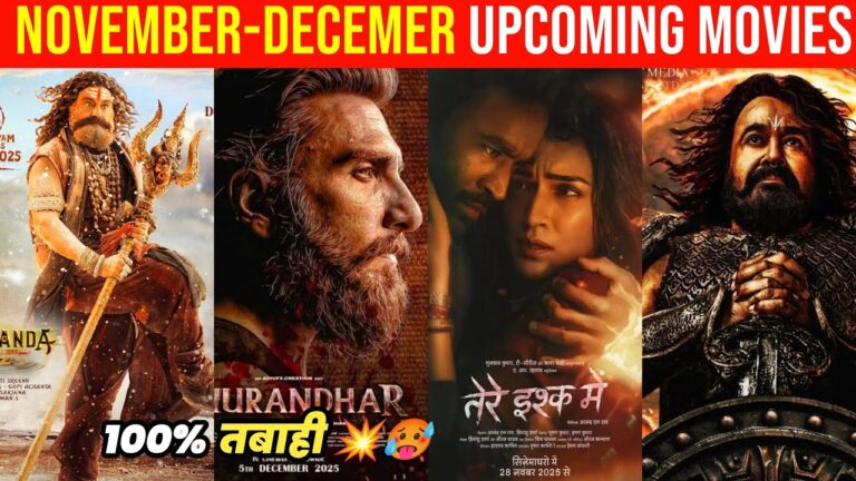 Top 10 Upcoming Movies Releasing November To December 2025(Hindi)||Upcoming Bollywood & South Indian