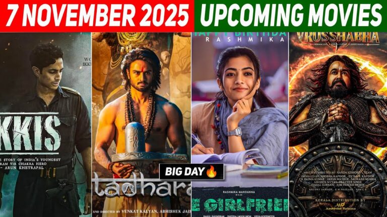 Top 07 Upcoming Movies Releasing This 07 November 2025 In Hindi | Upcoming Bollywood & South Films