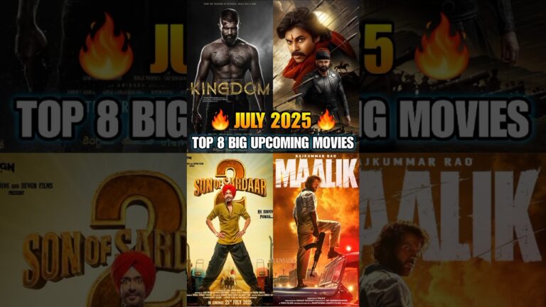 Top 8 Big Upcoming Movies in JULY 2025 🤯💥 | #shorts
