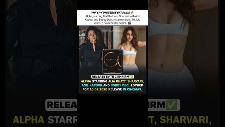 ALPHA Release Date CONFIRMED! 🔥 Alia & Sharvari’s Spy Action! 🎬 #AlphaMovie #YRF #AliaBhatt #shorts