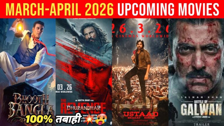 Top 10 Upcoming Movies Releasing March To April 2026(Hindi) ||Upcoming Bollywood & South Indian Film