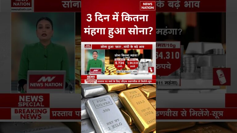 Gold – Silver Price Today: 3 दिन में कितना मंहगा हुआ सोना? | #shorts #goldprice #goldpricetoday