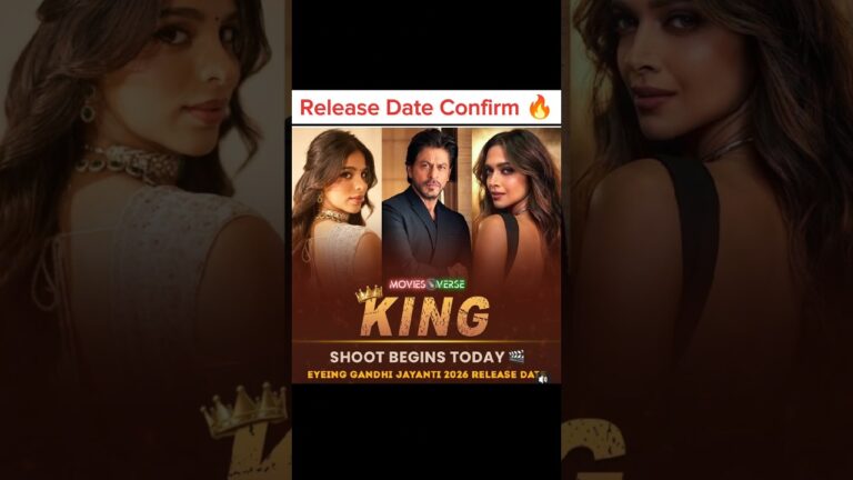Srk King Movie Release Date Confirm | Sharukh Khan | #shortsfeed #shorts #kingmovie