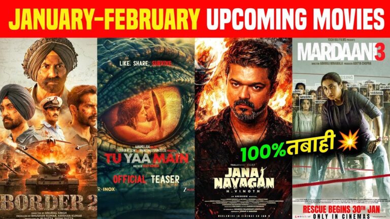 Top 10 Upcoming Movies Releasing January To February 2026 (Hindi)|Upcoming Bollywood & South Indian
