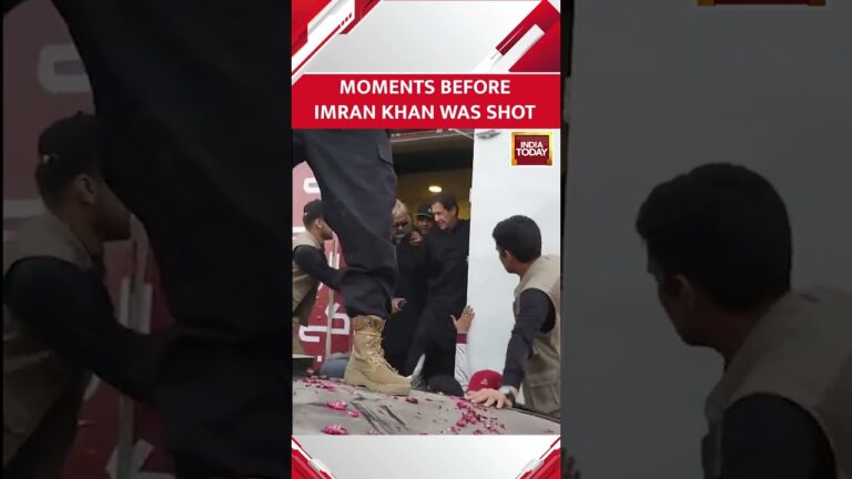 😟😟 Video: Moments Before Imran Khan Was Shot In The Rally #shorts #imrankhan
